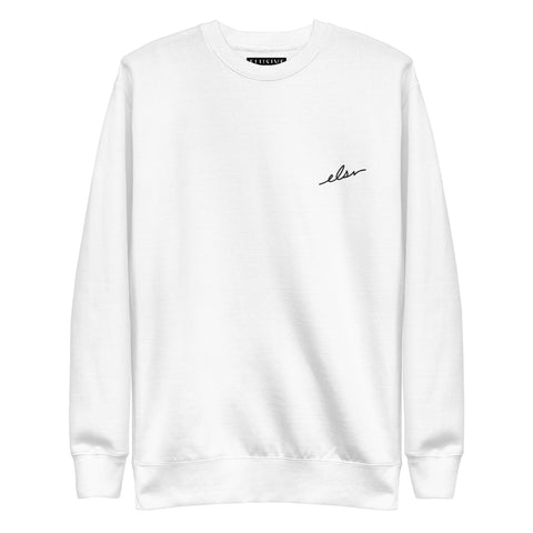 Script Crewneck Sweatshirt (White)
